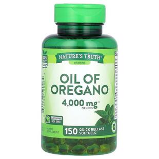 Nature's Truth,Vitamins, Oil Of Oregano, 2,000 mg, 150 Quick
