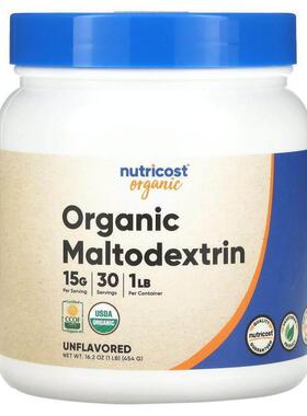 Nutricost,Organic Maltodextrin, Unflavored, 1 lb (454 g)