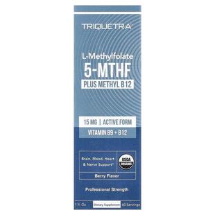 Triquetra Health,L-Methylfolate 5-MTHF Plus MethylB12, Berry