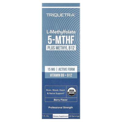 Triquetra Health,L-Methylfolate 5-MTHF Plus MethylB12, Berry