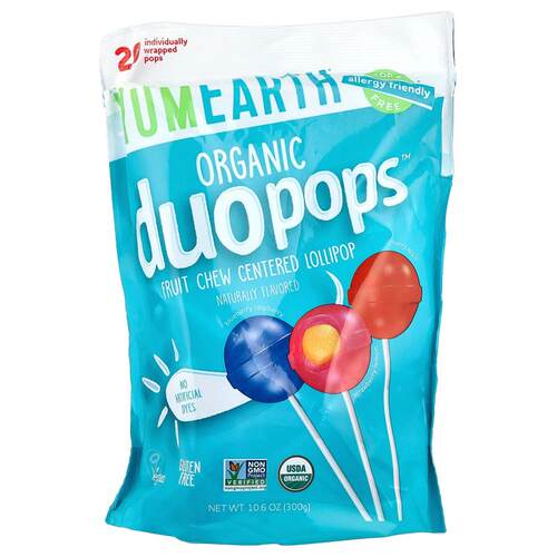 美味地球,Organic Duopops™，品种，20 支棒棒糖，10.6 盎司（300