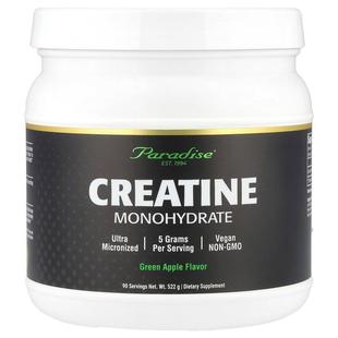 Paradise Herbs,Creatine Monohydrate, Green Apple, 522 g