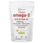 Omega Micro Krill Mega Oil Fish Ingredients With Phospho