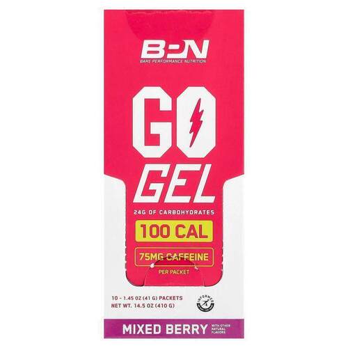 Bare Performance Nutrition,Go Gel, Mixed Berry, 10 Packets,