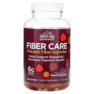 Country Farms,Fiber Care, Prebiotic Fiber Gummies, Mixed Fru