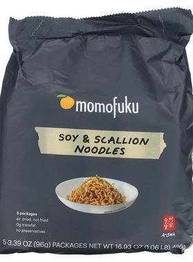 Momofuku,大豆葱油面，5 包，每包 3.39 盎司（96 克）