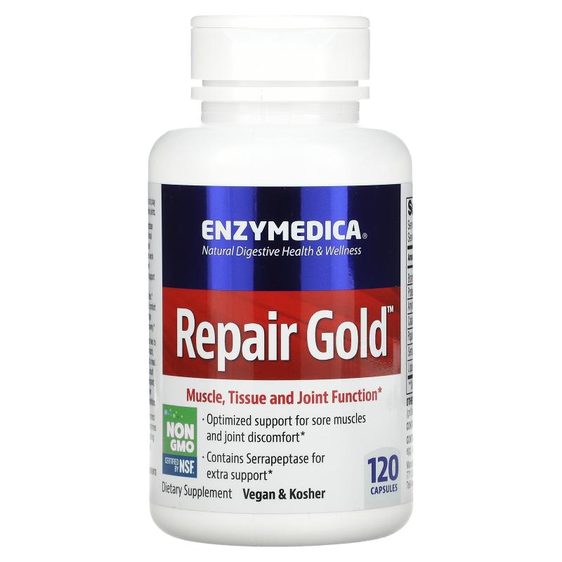 Enzymedica,Repair Gold，肌肉、组织和关节功能，60 粒胶囊 保健食品/膳食营养补充食品 乳清蛋白 原图主图