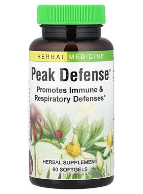Herbs Etc.,Peak Defense™，60 粒软胶囊