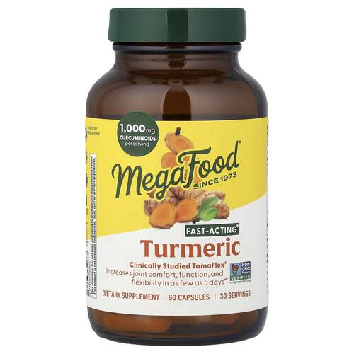 MegaFood,姜黄，60 粒胶囊