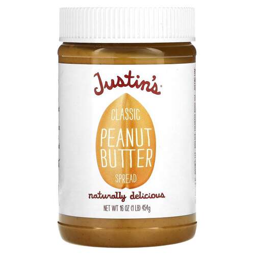 Justin's Nut Butter,蜂蜜花生酱混合，16盎司（454克）