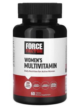 Force Factor,Women's Multivitamin, 60 Tablets