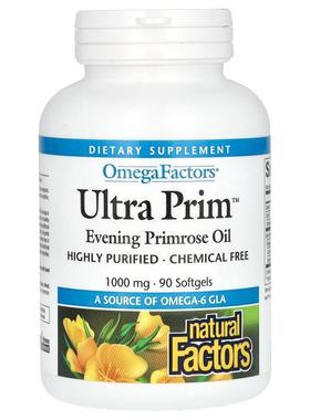 Natural Factors,Ultra Prim，1000 毫克，90 粒软凝胶