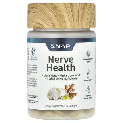 Snap Supplements,Nerve Health, 60 Capsules