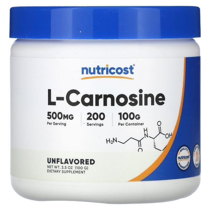 Nutricost,L-Carnosine, Unflavored, 3.5 oz (100 g)