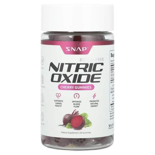 Snap Supplements,一氧化氮软糖无糖60 粒
