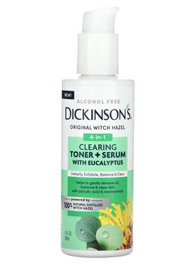 Dickinson Brands,Original Witch Hazel, 4-in-1 Clearing Toner
