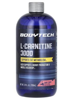 BodyTech,L-Carnitine 3000, Peach Mango , 24 fl oz (709 ml)