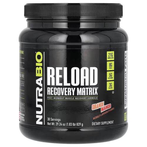 NutraBio Reload快速锻炼修复运动健身支链胺基酸粉