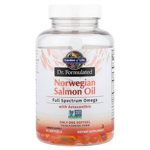 生命花园,Norwegian Salmon Oil, 60 Softgels (1,000 mg per Sof