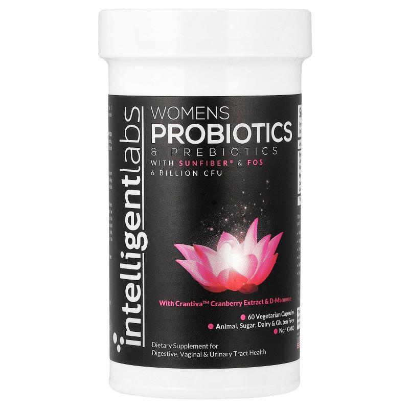 Intelligent Labs,女性益生菌和益生元，60 粒素食胶囊