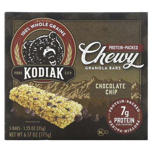 Kodiak Cakes,耐嚼格兰诺拉麦片棒，S'Mores，5 根，每根 1.23 盎