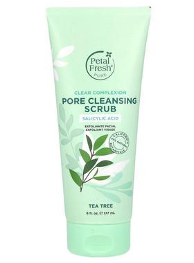 佩特斯,Pure, Pore Cleansing Scrub, Clear Complexion, Tea Tre