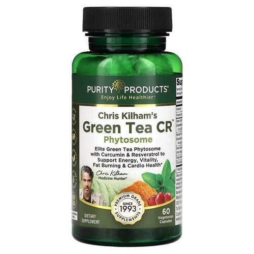 Purity Products,Chris Kilham's Green Tea CR, Phytosome, 60 V