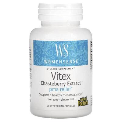 Natural Factors,Womensense，圣洁莓提取物，90 粒素食胶囊