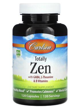 Carlson,Totally Zen with GABA, L-Theanine & B Vitamins,