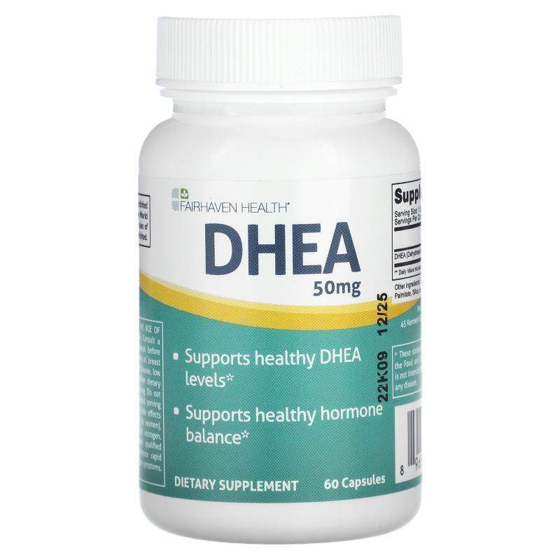 爱希儿,DHEA, 50 mg, 60 Capsules