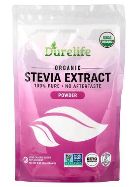 DURELIFE NUTRITION LLC,Organic Stevia Extract Powder, 8 oz (