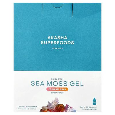 Akasha Superfoods,Liposomal Sea Moss Gel, Sweet Citrus