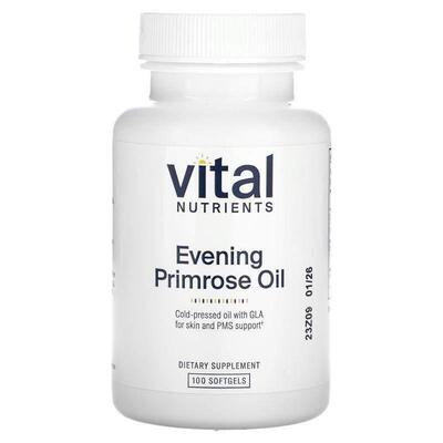 Vital Nutrients,Evening Primrose Oil , 100 Softgels