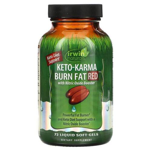 爱乐能,Keto-Karma Burn Fat RED 生酮补充剂，72 粒液体软胶囊