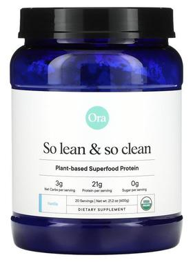 Ora，有机和植物基超级食品蛋白，香草味