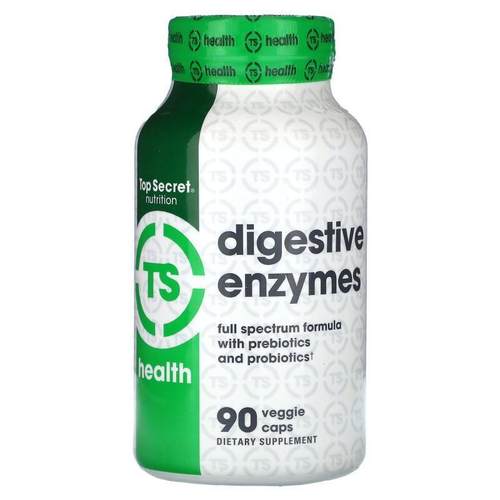 Top Secret Nutrition, LLC,Health, Digestive Enzymes , 90 Veg