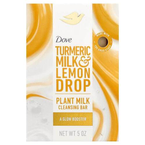 多芬,Plant Milk Cleansing Bar Soap, Turmeric Milk &amp;