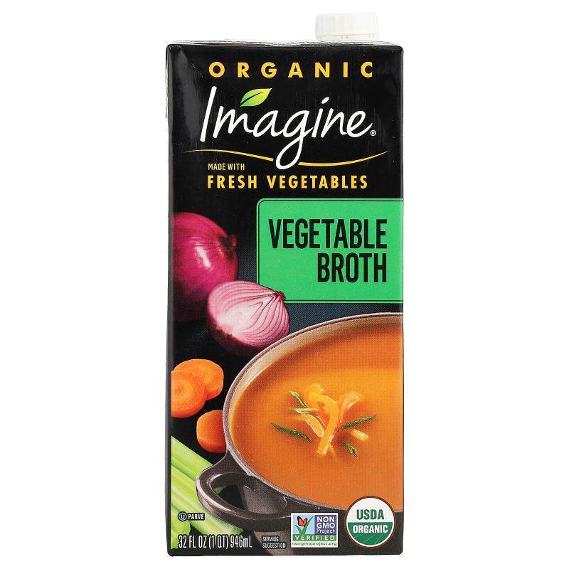 Imagine Soups,Organic Vegetable Broth, Low Sodium