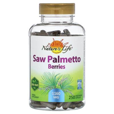 Nature's Life,Saw Palmetto Berries, 580 mg, 250 Vegetarian C