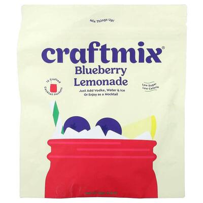 Craftmix,Blueberry Lemonade, 12 Packets, 0.25 oz (7 g) Each