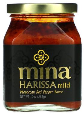 Mina,Harissa Mild，摩洛哥红辣椒酱，10 盎司（283 克）