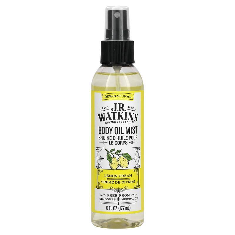 J R Watkins,Body Oil Mist, Lemon Cream, 6 fl oz (177 ml)