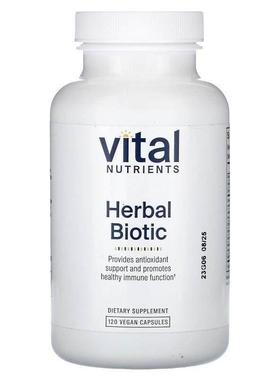 Vital Nutrients,Herbal Biotic, 120 Vegan Capsules