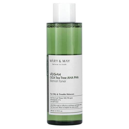 Mary & May,全素积雪草茶树 AHA PHA，祛痕爽肤水