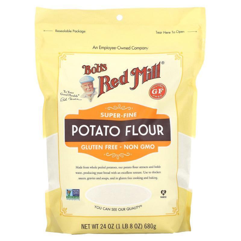 鲍勃红磨坊,Super-Fine Potato Flour, 1 lb 8 oz (680 g)