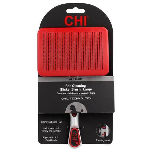 CHI for Dogs,Self Cleaning Slicker Brush, For Dogs, Large, 1