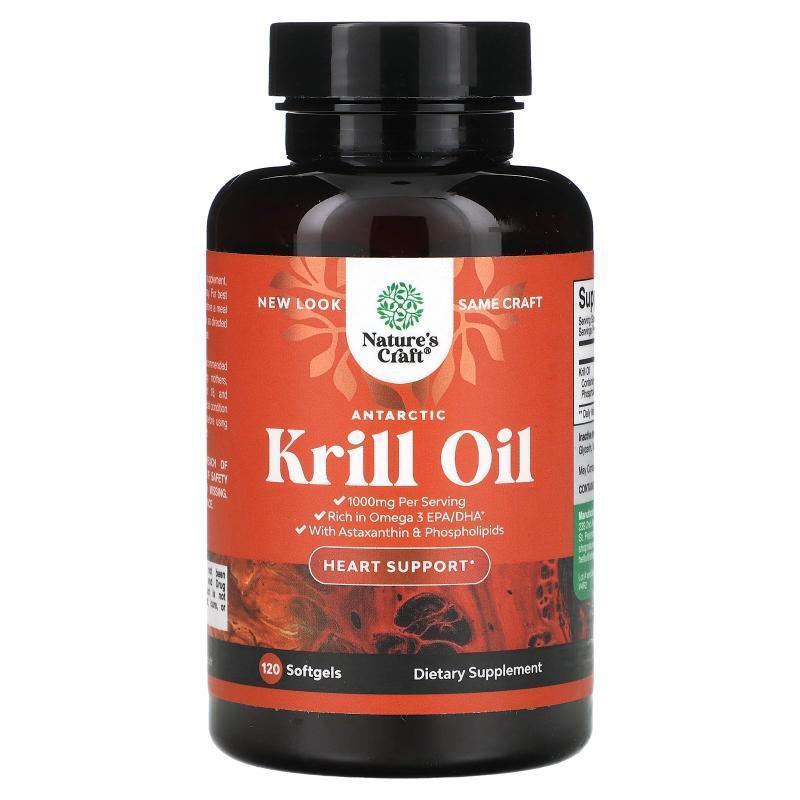 Natures Craft,Antarctic Krill Oil, 500 mg, 120 Softgels