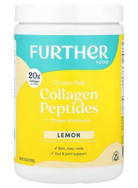 Further Food,Grass-Fed Collagen Peptides + Chaga Mushroom, L