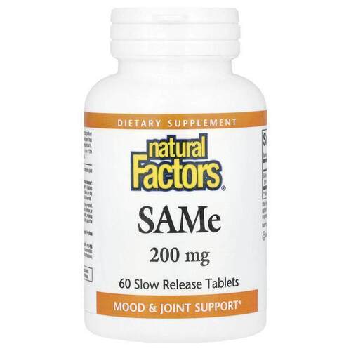 Natural Factors,SAMe（对甲苯磺酸硫酸盐）60 片缓释片
