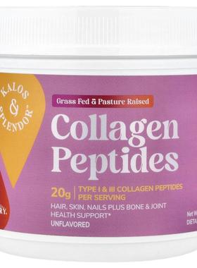 21世纪,Kalos & Splendor™ Collagen Peptides, Unflavored, 10.6